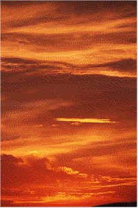 The sun does set beautifully in the Mts.